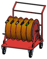 Sheet steel cable reel red type 506
