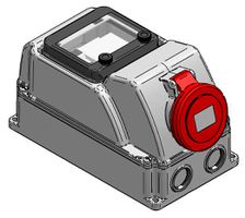 Presa da parete "sicurezza" 400V/16A/3P+N+PE, IP44,