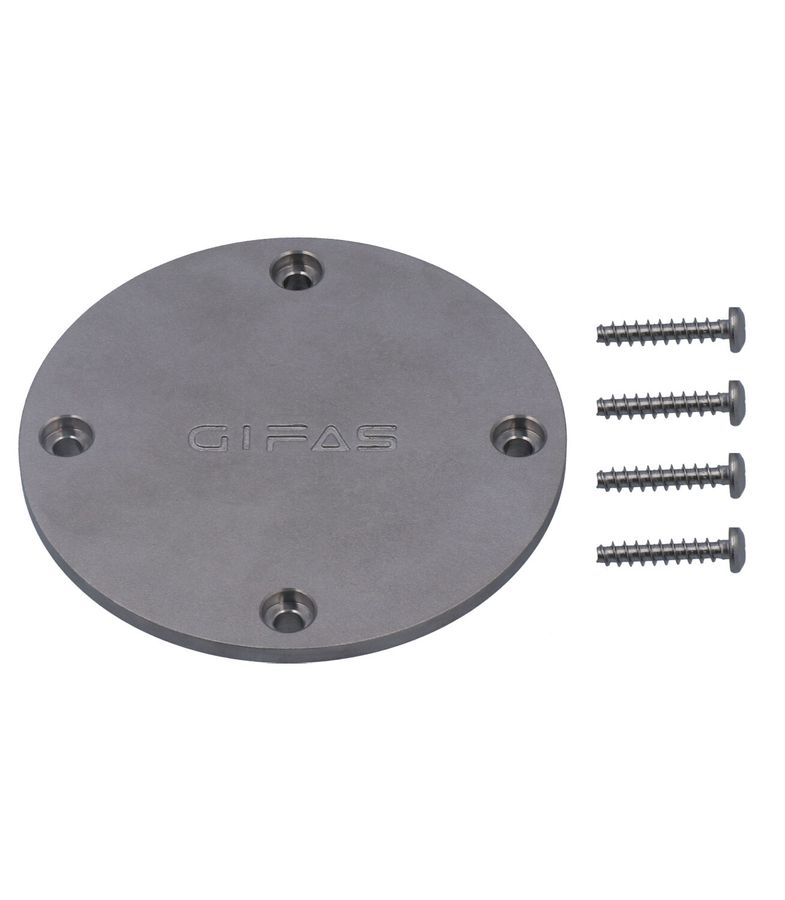 CircLED blind cover V4A, Ø120x20.2mm,