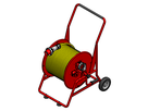 Cable reel steel type 505, red