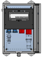 Surface mounted distributor cabinet sheet steel,