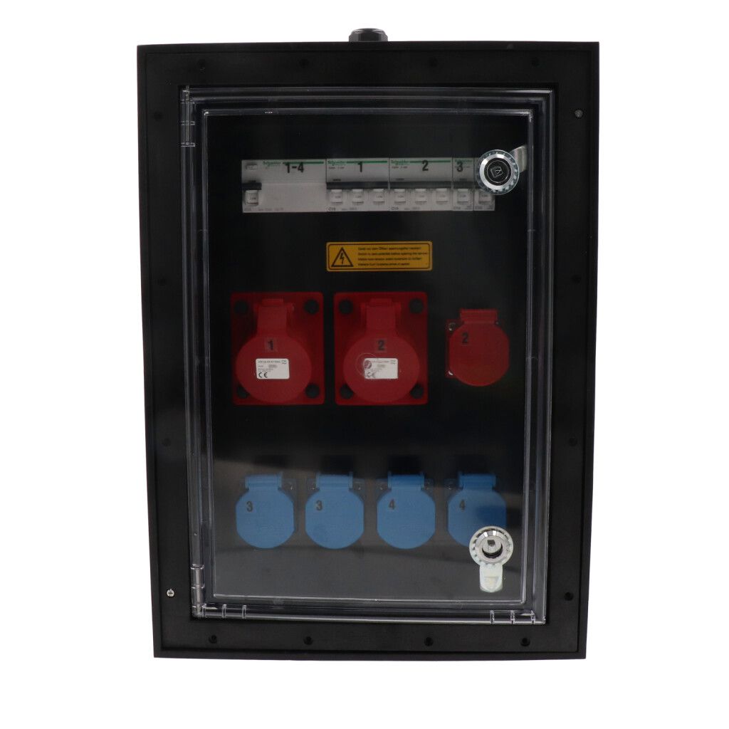 Quadro elettrico in gomma dura tipo 7900, nero