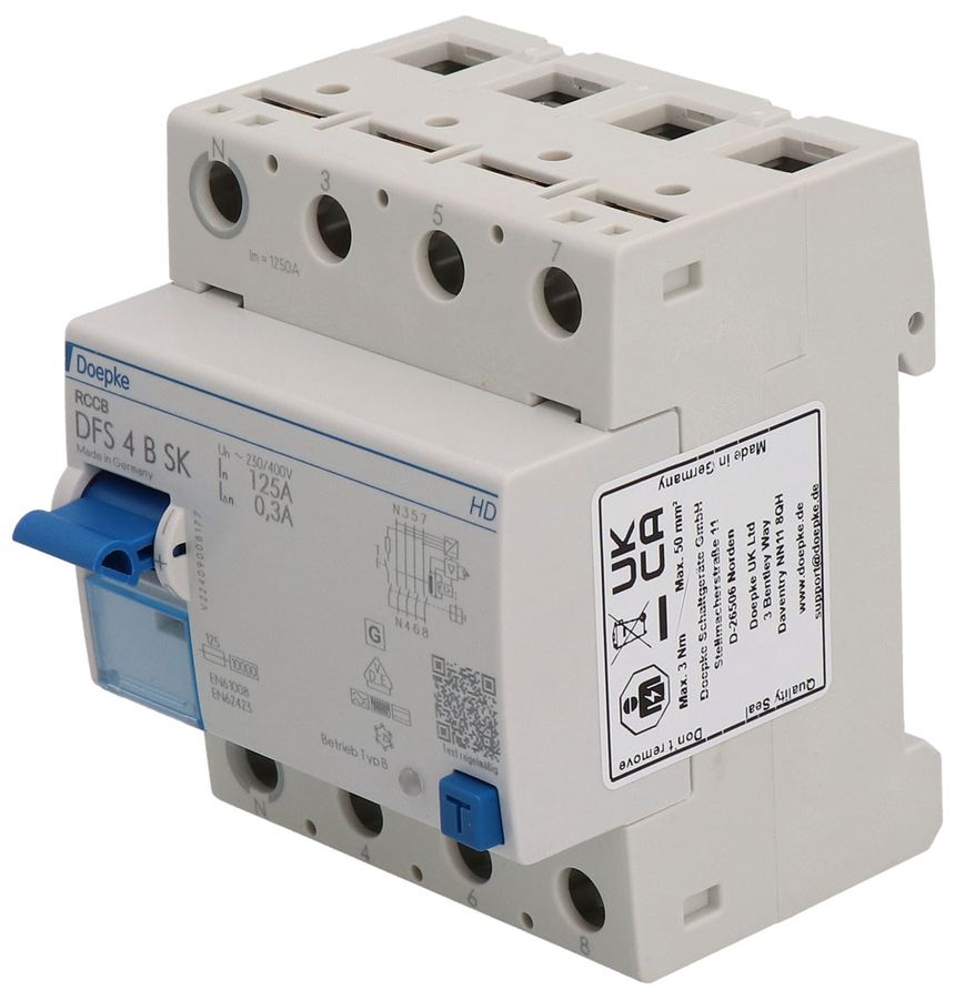 RCD Doepke type B SK HD 125A/300mA 4L