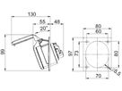 Einbausteckdose Kunststoff CEE IP44/IP54