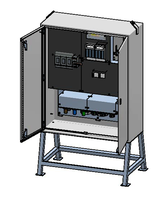 Distributeur d'énergie 400A, tôle d'acier RAL 7035, IP44