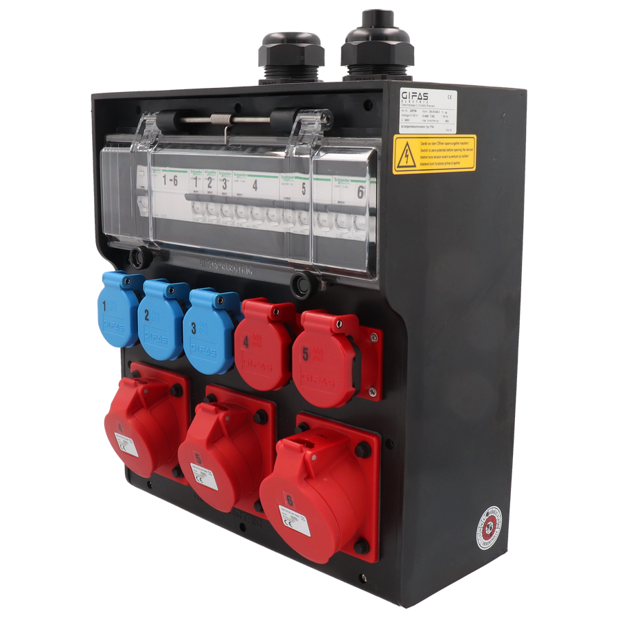 Quadro elettrico in gomma dura tipo 7700, nero