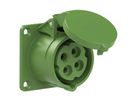 Plastic built-in socket CEE 16A/50V/3P+PE/10h