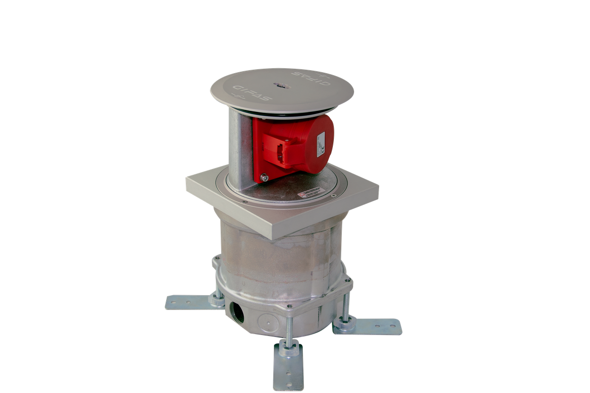 MASSO 4010 floor socket outlet, retractable