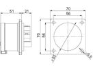 Plastic built-in plug CEE 32A/400V, 3P+N+PE/6h, IP44