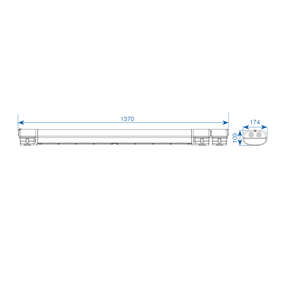 SPARTAN Linear luminary Ex 160LED, 56W,