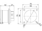 Plastic built-in plug CEE IP44