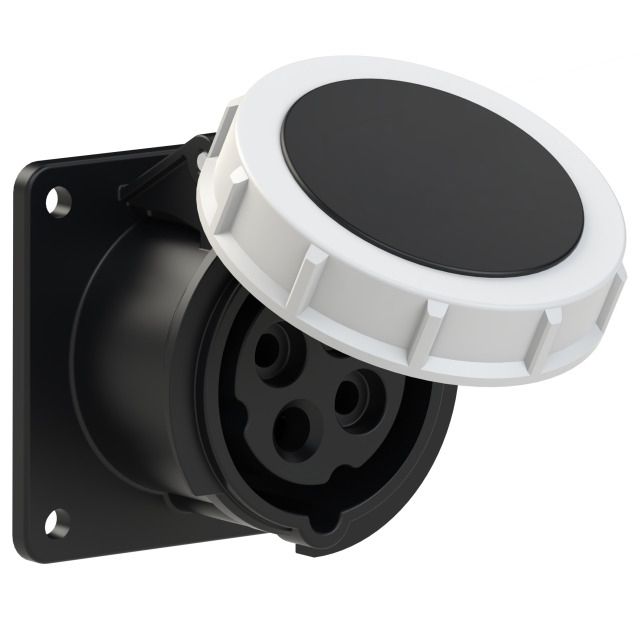 Plastic built-in socket CEE 16A/500V, 3P+PE/7h, IP67,