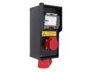 Small hard rubber distributor box type 2812, black