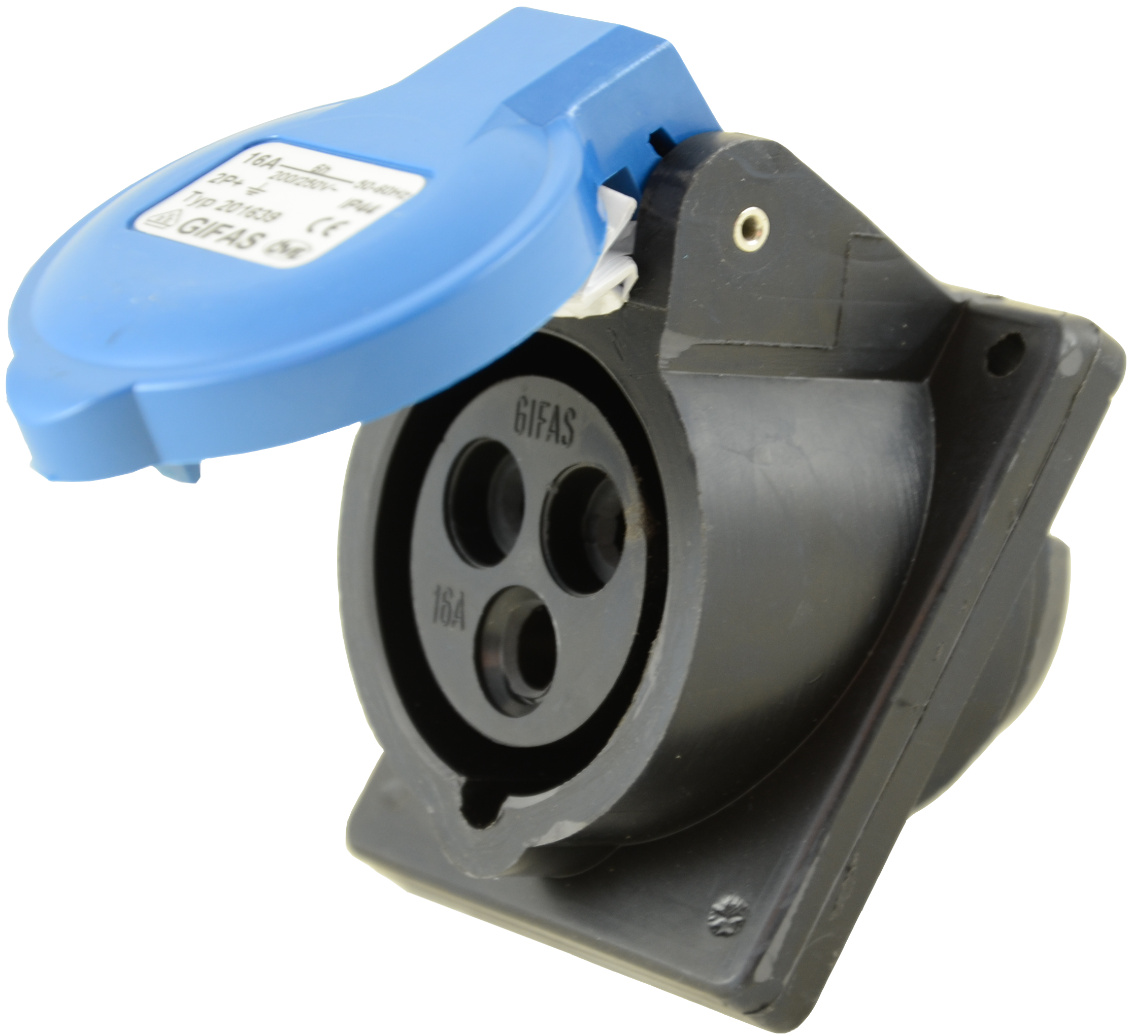 Solid rubber built-in socket CEE