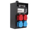 Hard rubber distributor box type 7200, black