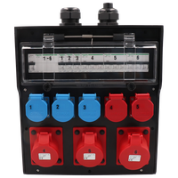 Quadro elettrico in gomma dura tipo 7700, nero