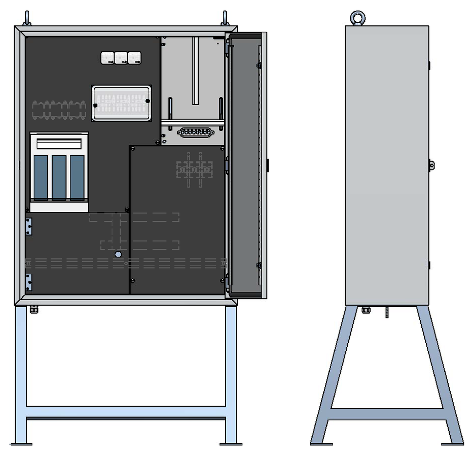 Construction site main cabinet 400A