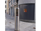 Control column for retractable bollard system in Lugano - GIFAS control system for automated access control and urban traffic safety