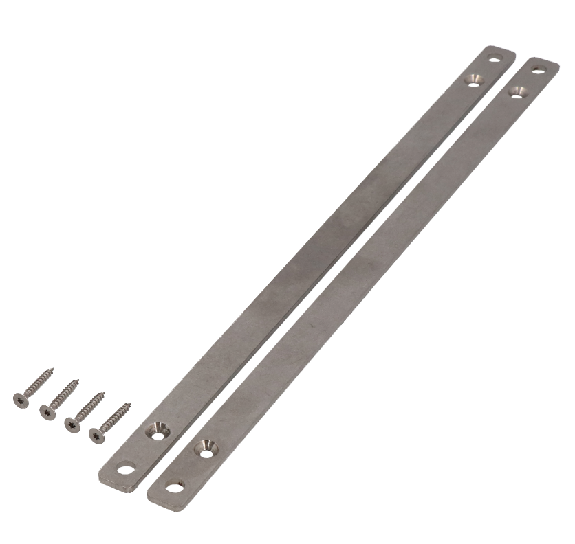 Set di linguette di montaggio V2A per distributore tipo 1400, viti incluse