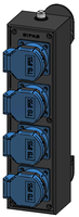 Small mobile distribution box hard rubber type 1400