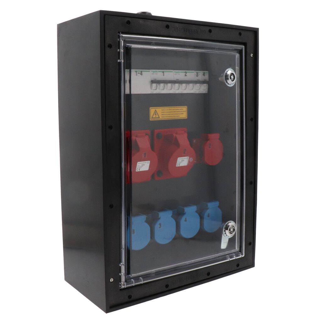 Quadro elettrico in gomma dura tipo 7900, nero
