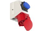 Prise murale CEE combinée CEE32/5+T23