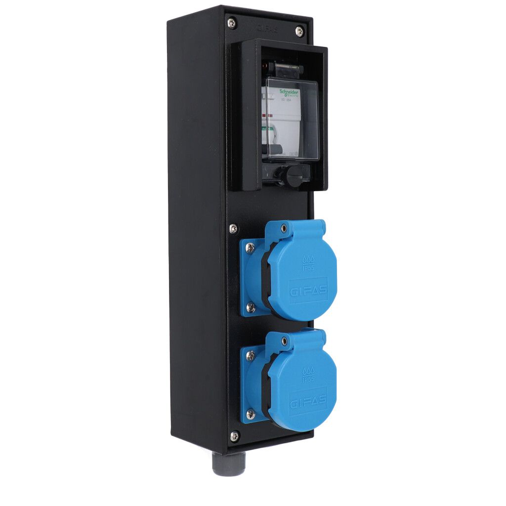 Small hard rubber distributor box type 1400, black