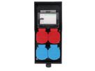 Small hard rubber distributor box type 2812, black