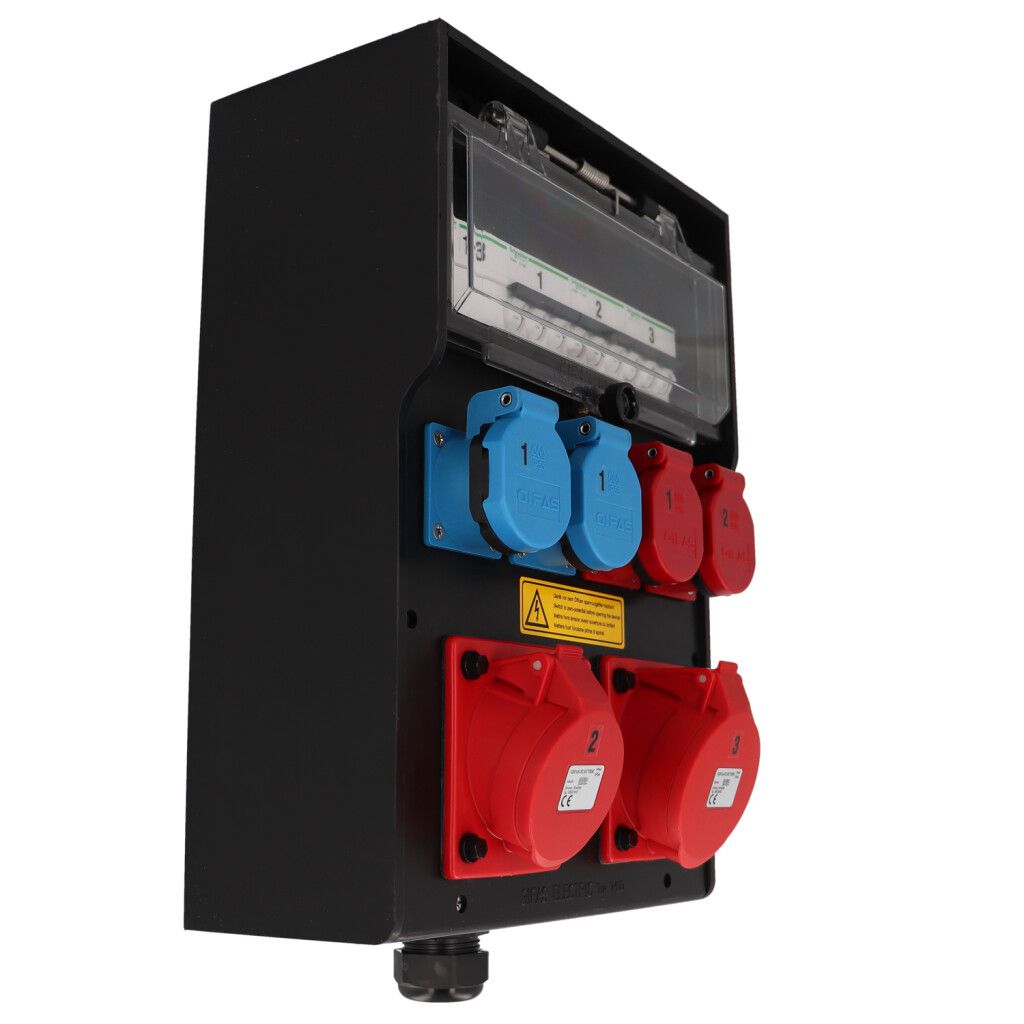Steckdosenverteiler Hartgummi Typ 7400 schwarz