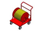 Cable reel steel type 506, red