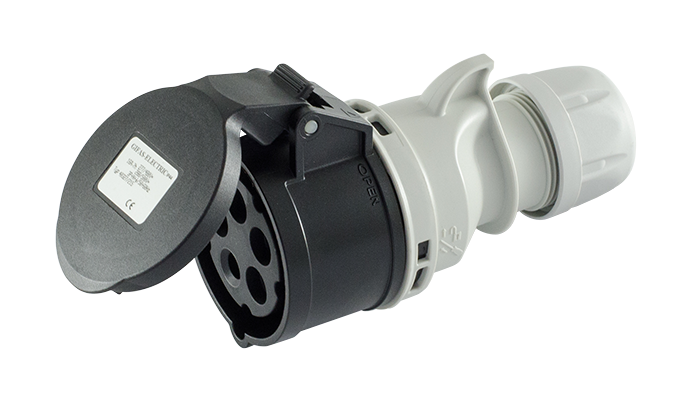 Coupling plastic CEE IP44/IP54