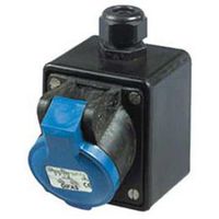 Solid rubber wall socket CEE