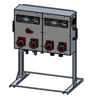 Distributeur d'énergie 250A, alu RAL 7001, IP44