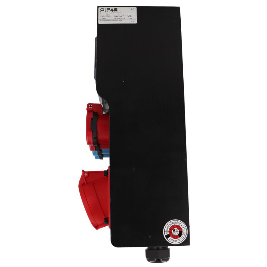 Steckdosenverteiler Hartgummi Typ 7400 schwarz