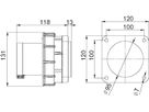 Fiche d'appareils à encastrer CEE IP67