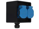 Small hard rubber distributor box type 2700, black