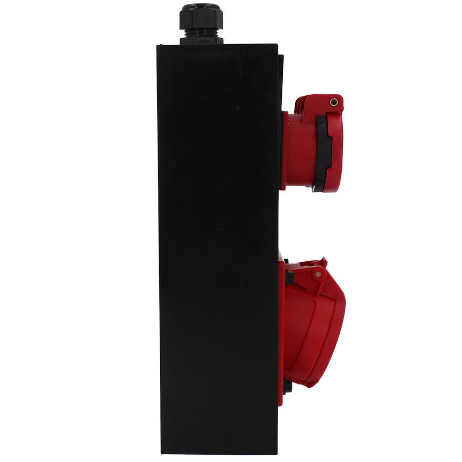Small hard rubber distributor box type 2612, black