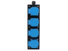 Small hard rubber distributor box type 1400, black