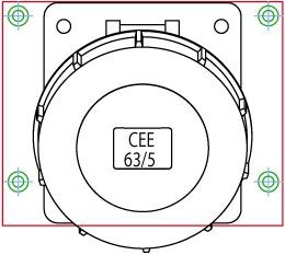 Retrofix kit for J75 inclined to CEE63/5 inclined -