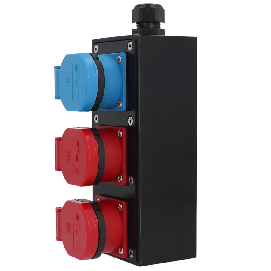 Small hard rubber distributor box type 1600, black