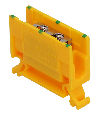 Abzweigklemme 6,0mm² gelb/grün "WOERTZ"