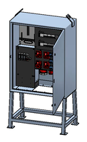 Baustromverteiler 10A, Edelstahl V2A