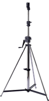 Dreibeinstativ, Stahl chromatiert, H = max. 3.7m,