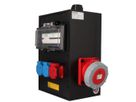 Quadro elettrico in gomma dura tipo 3900, nero