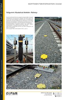 04 02 Vollgummi-/Kautschuk-Verteiler Railway
