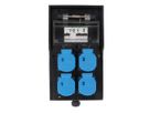 Hard rubber distributor box type 7200, black