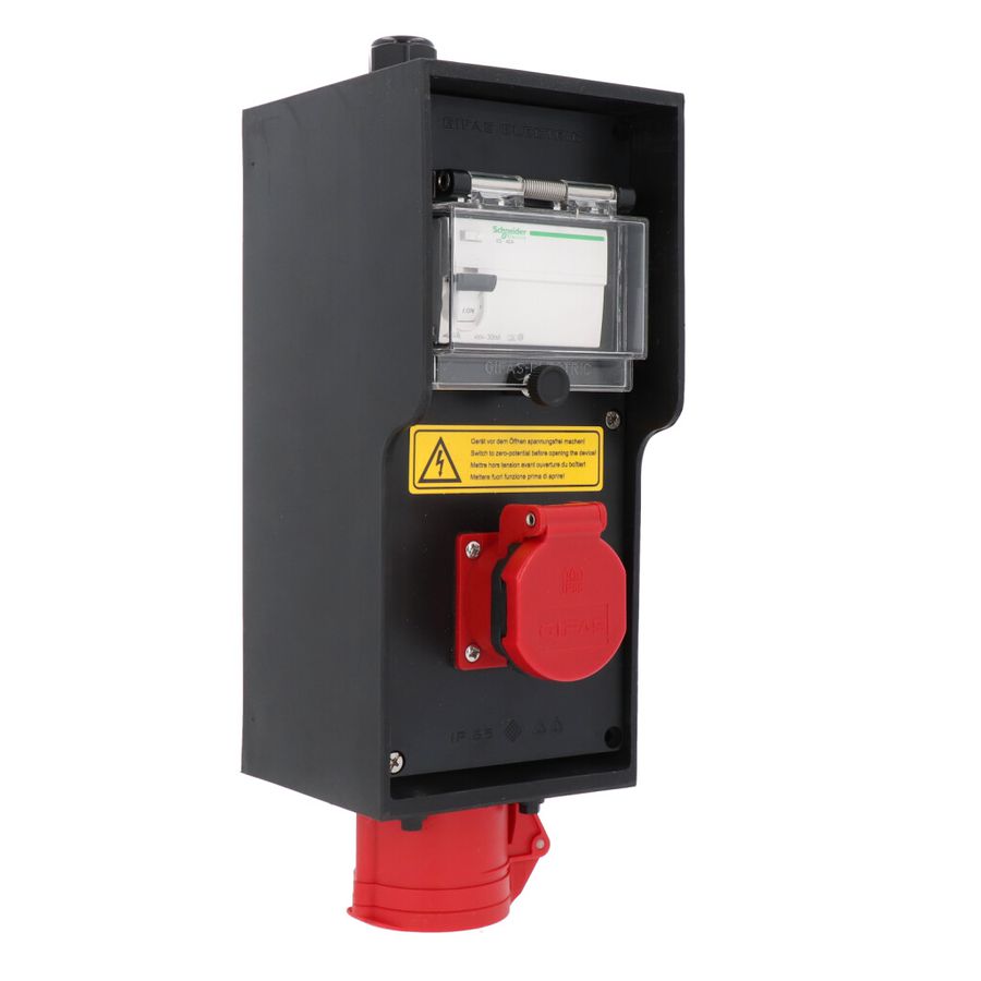 Small hard rubber distributor box type 2812, black