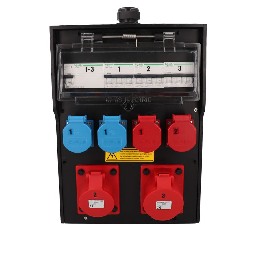 Hard rubber distributor box type 7400, black