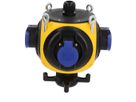 Plastic suspendet distributor yellow/black IP44