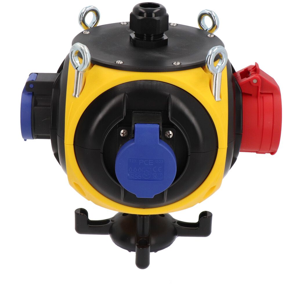 Plastic suspendet distributor yellow/black IP44